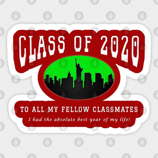 Class of 2020 - Red, Green and White Colors Sticker by The Black Panther